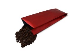 ALUMINIUM BAGS FOR 500gr OF COFFEE 30X10cm RED